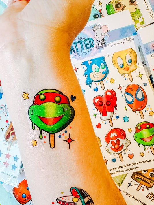 Character Pops Tattoo Set