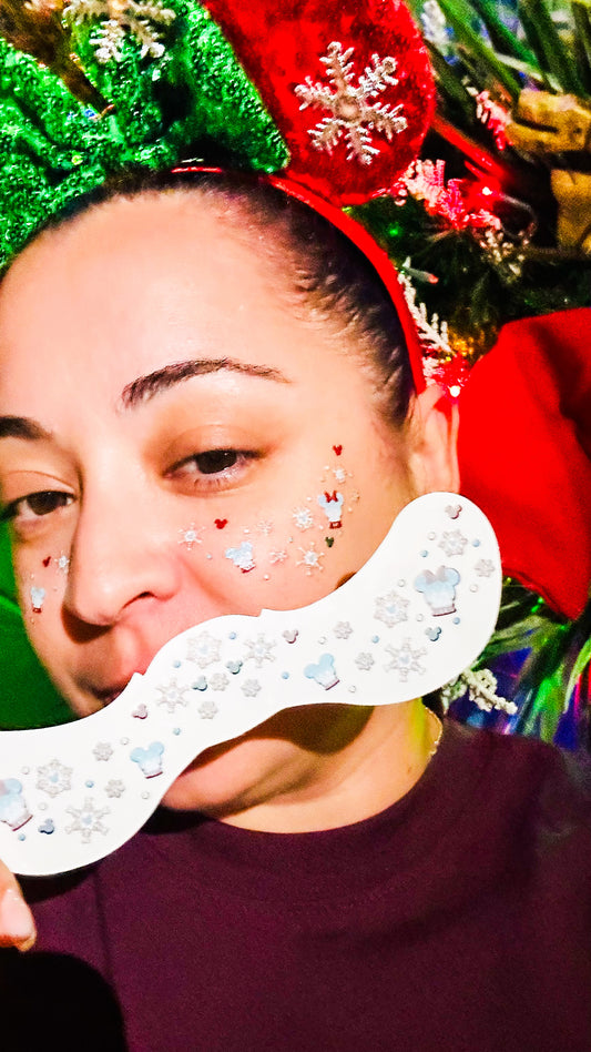 Magical Snow Globes Face Freckle Temporary Tattoos