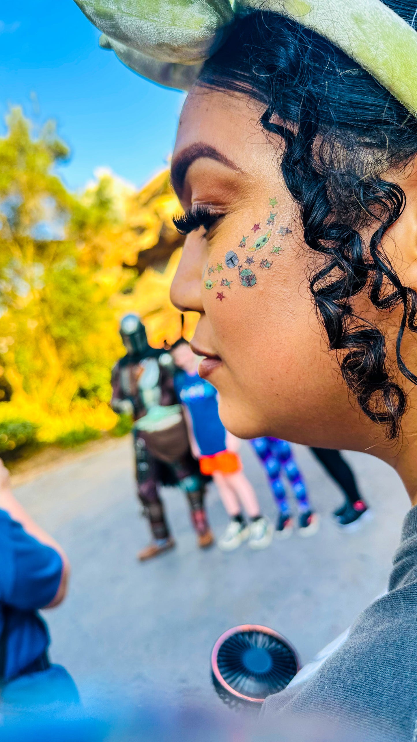Bounty Hunter Face Freckle Temporary Tattoos