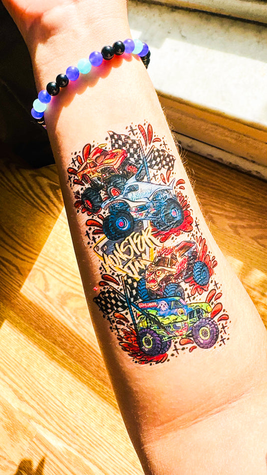 Monster Jamz Half Sleeve tattoo