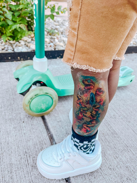 Surfin Dinos HALF Sleeve tattoo