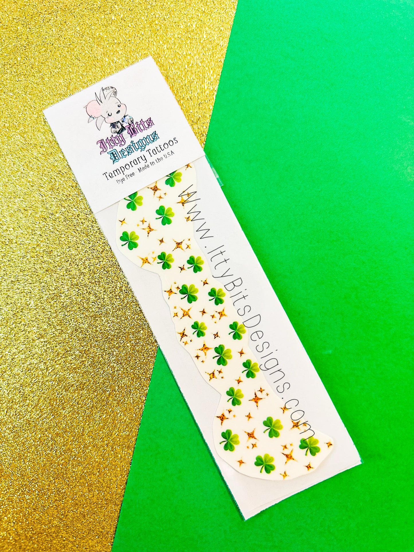Shamrocks Face Freckle Temporary Tattoos