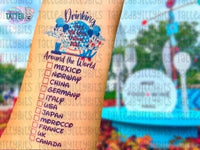 Food & Wine 2023 Drinking Around the World Temporary Tattoo