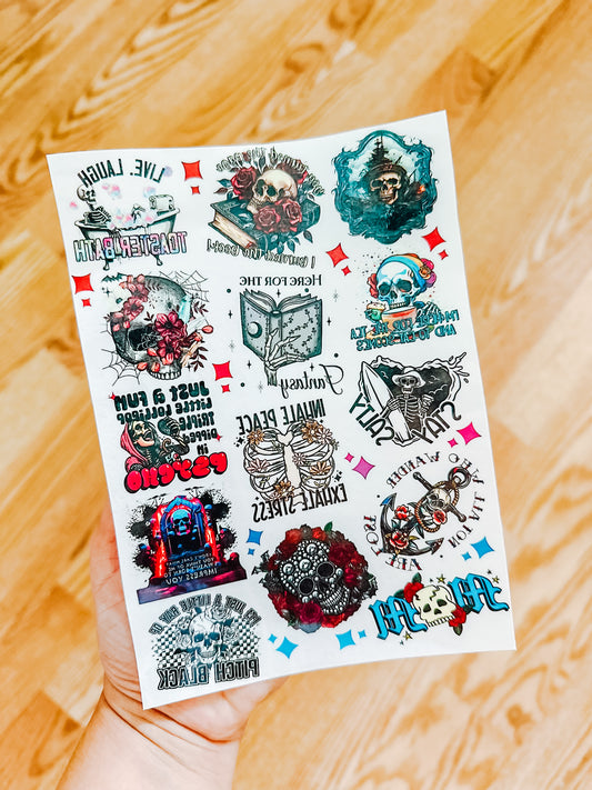 The Great Skellie Show Tattoo Set