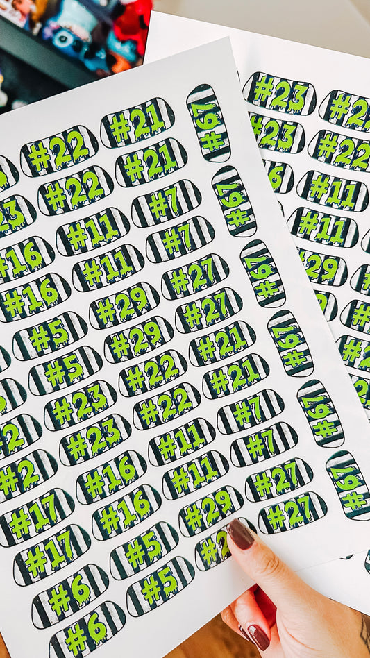 Custom Number Ghoul Eyeblack Tattoos