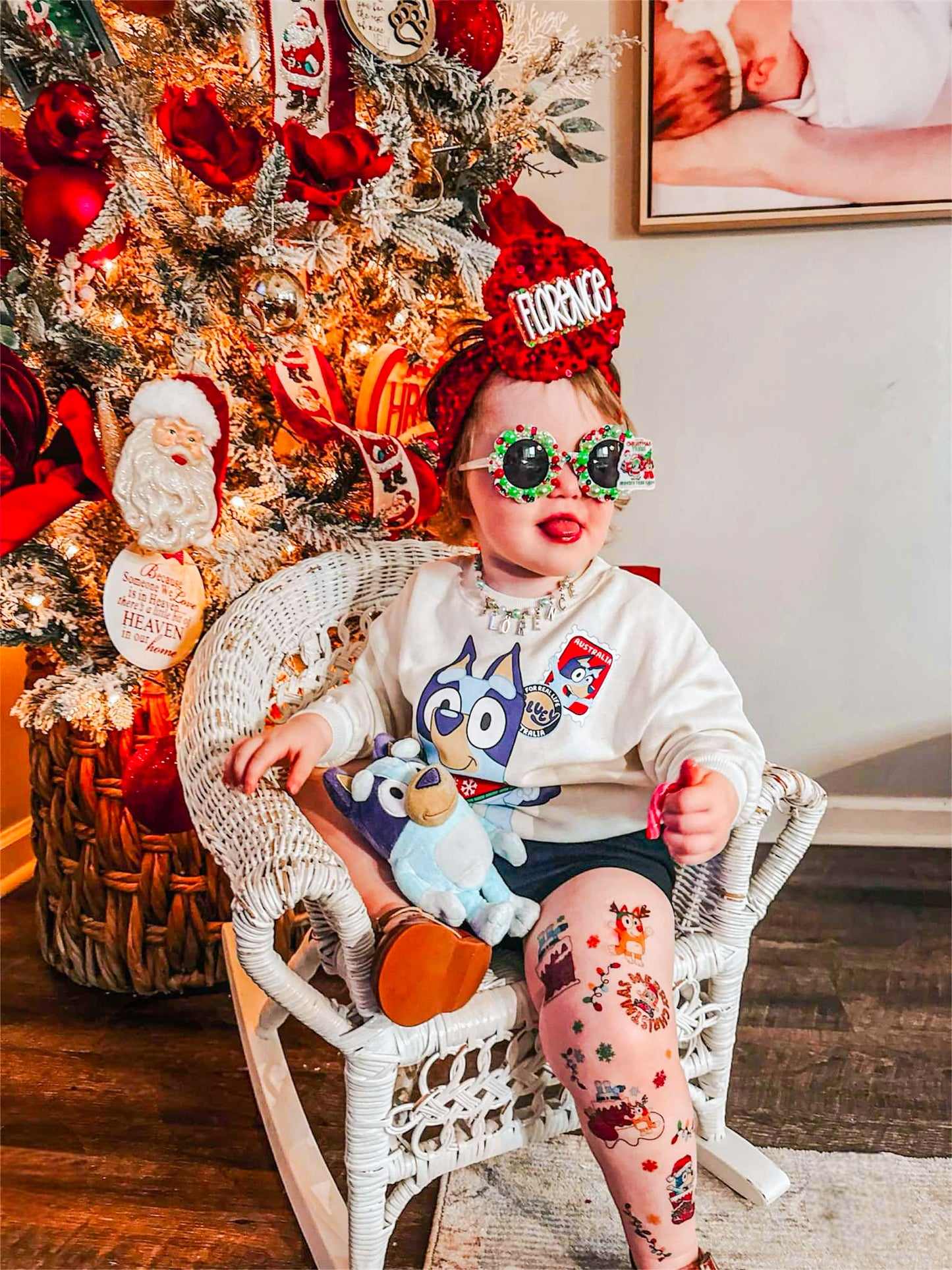 Blue Pup Christmas Tattoo Pack