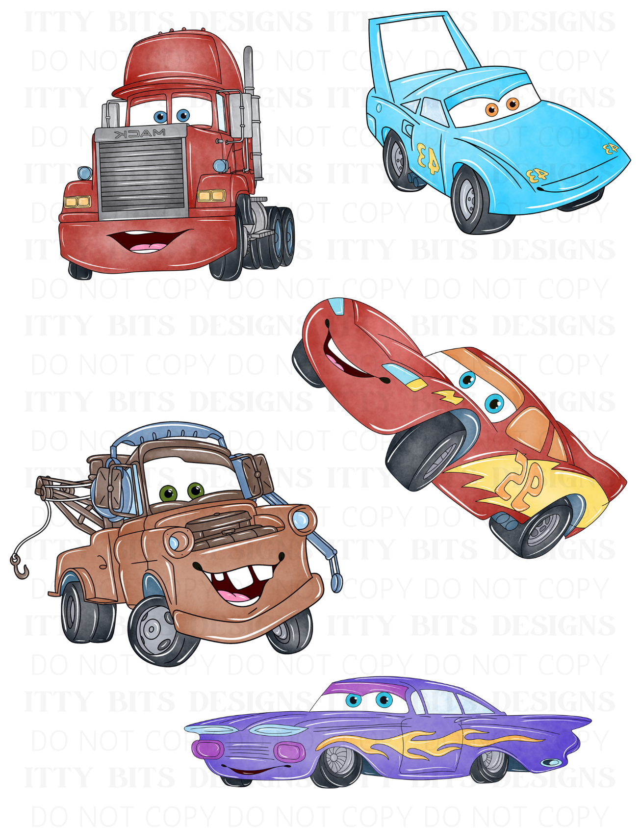 Themed 5 Piece Tattoo Set
