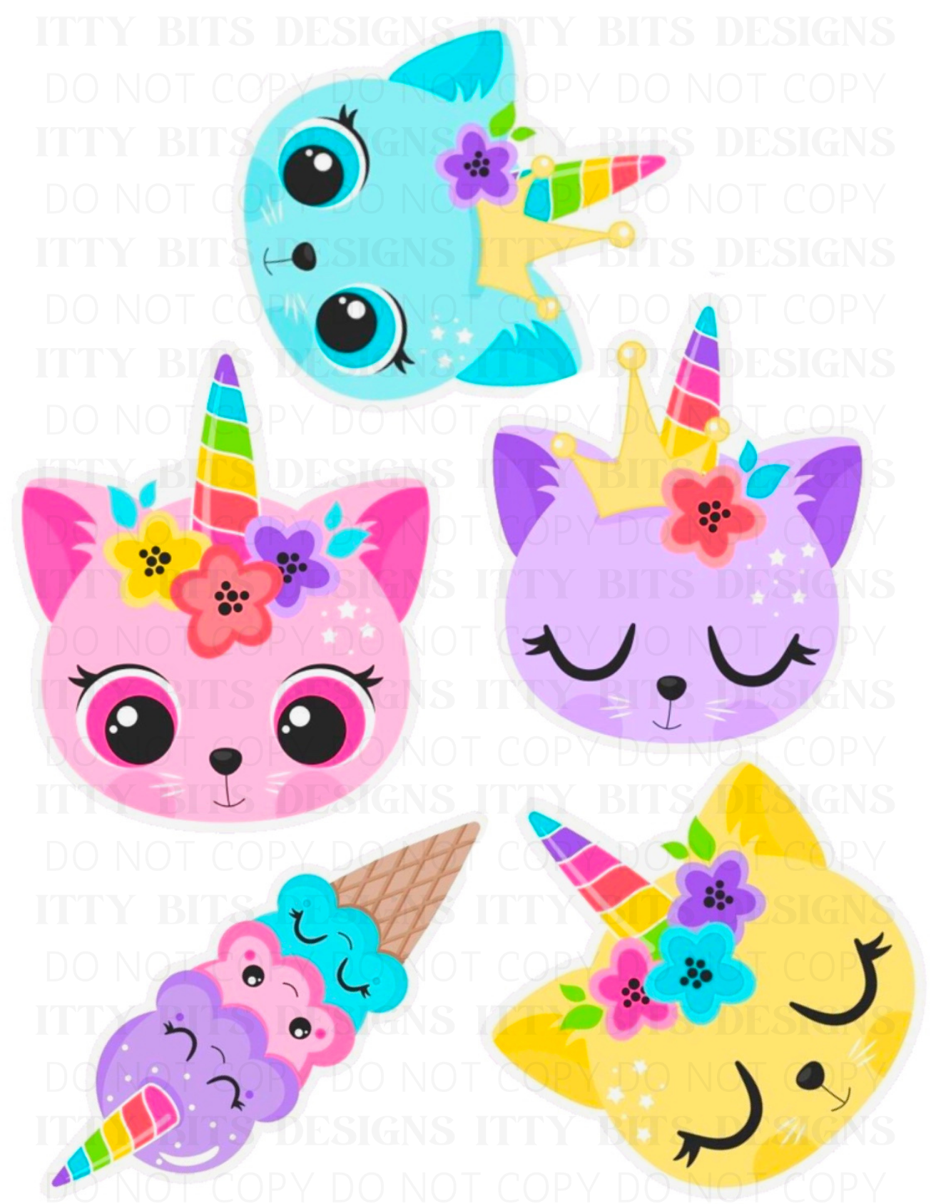 Themed 5 Piece Tattoo Set