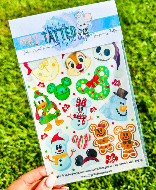 Magical Mouse Christmas Tattoo Pack