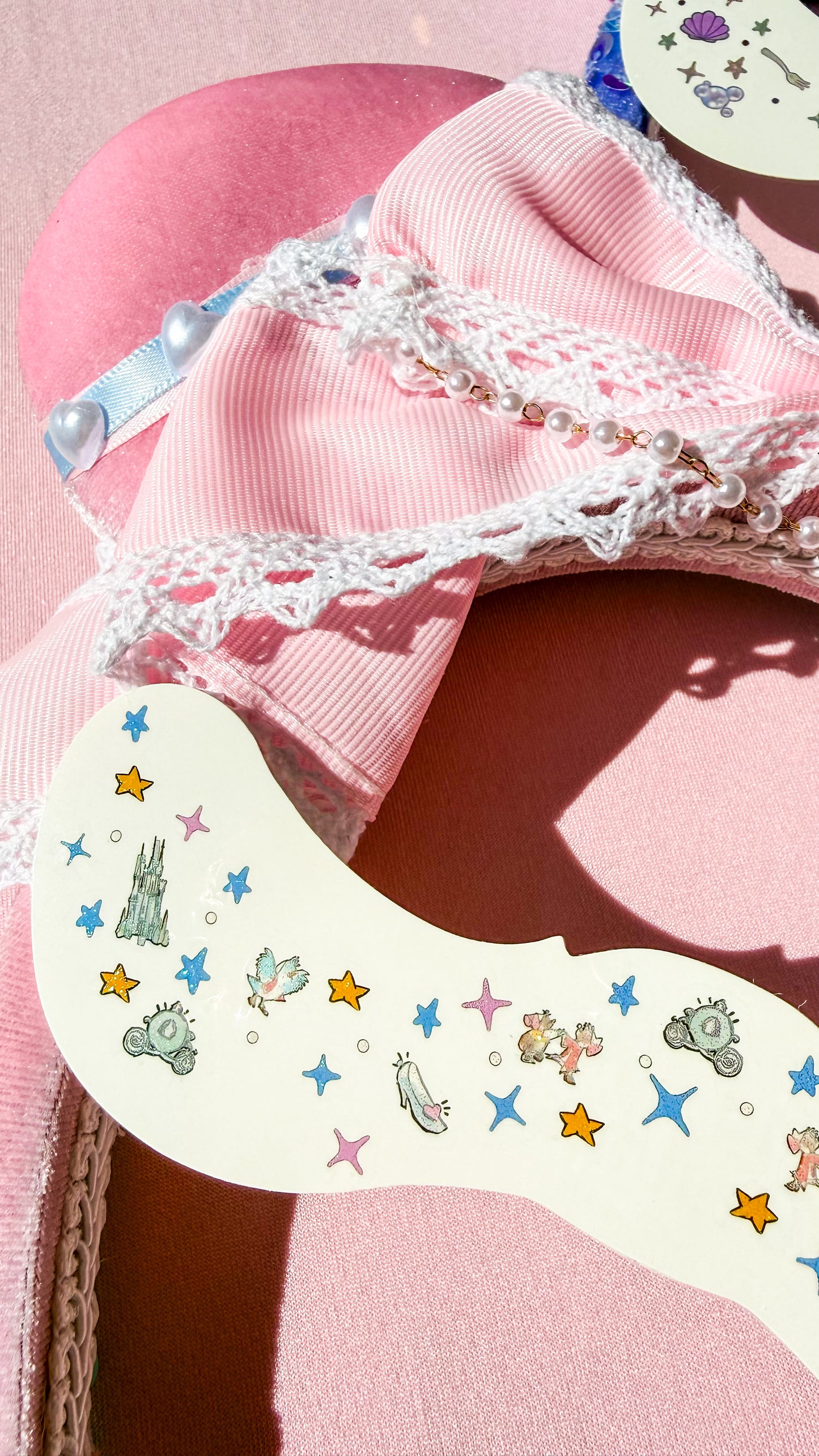 Glass Slipper Princess Face Freckle Temporary Tattoos