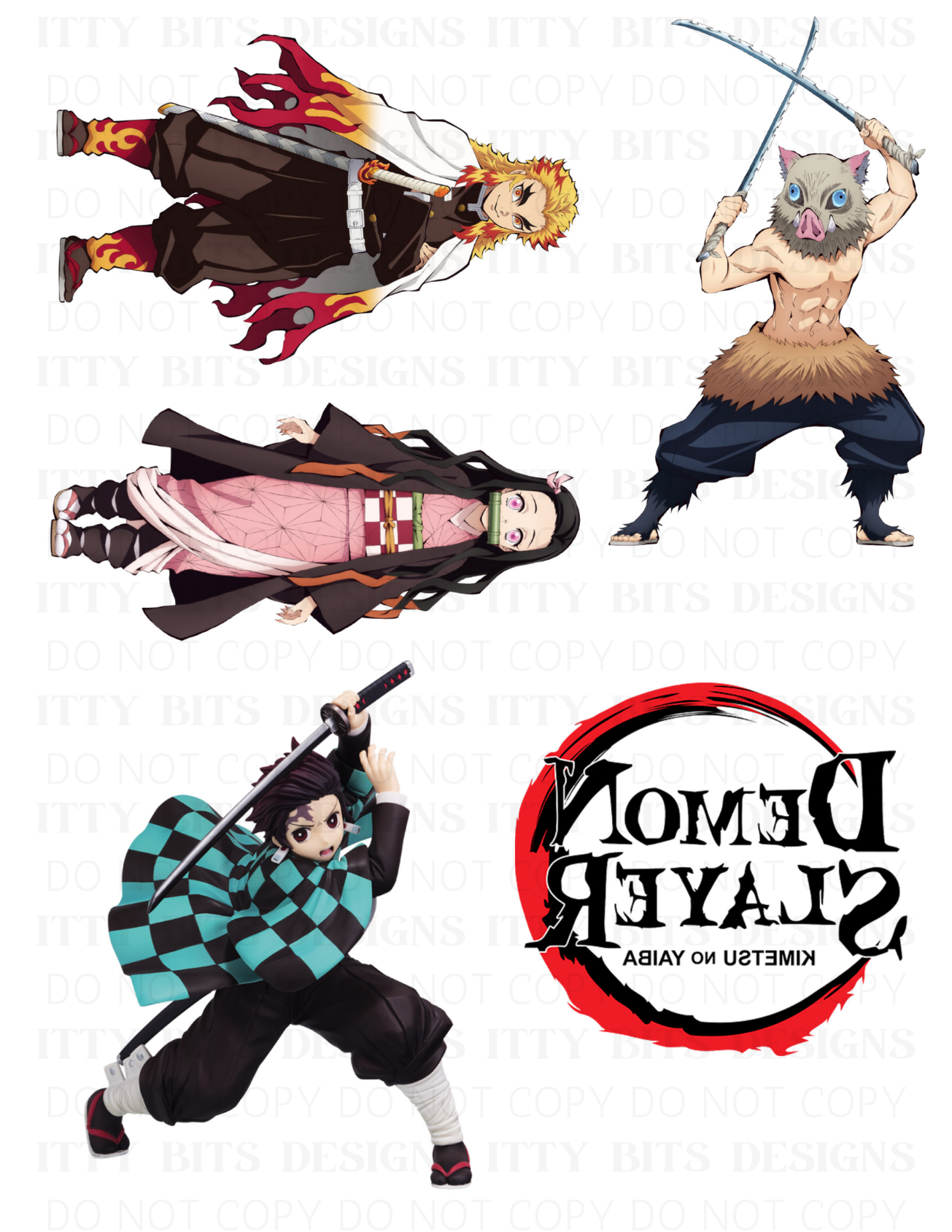 Themed 5 Piece Tattoo Set