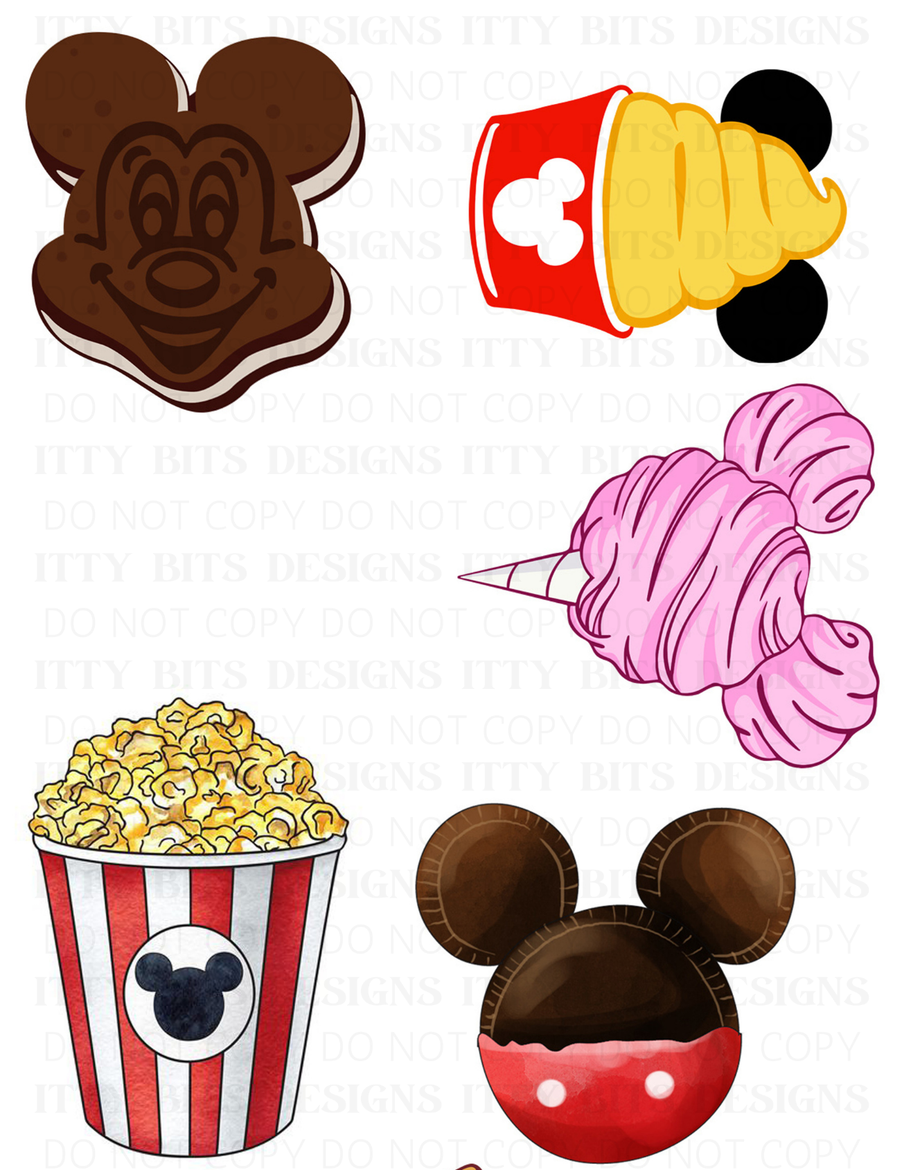 Themed 5 Piece Tattoo Set