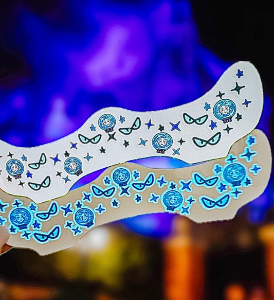Glow in the Dark Foolish Mortal Face Freckle Temporary Tattoos