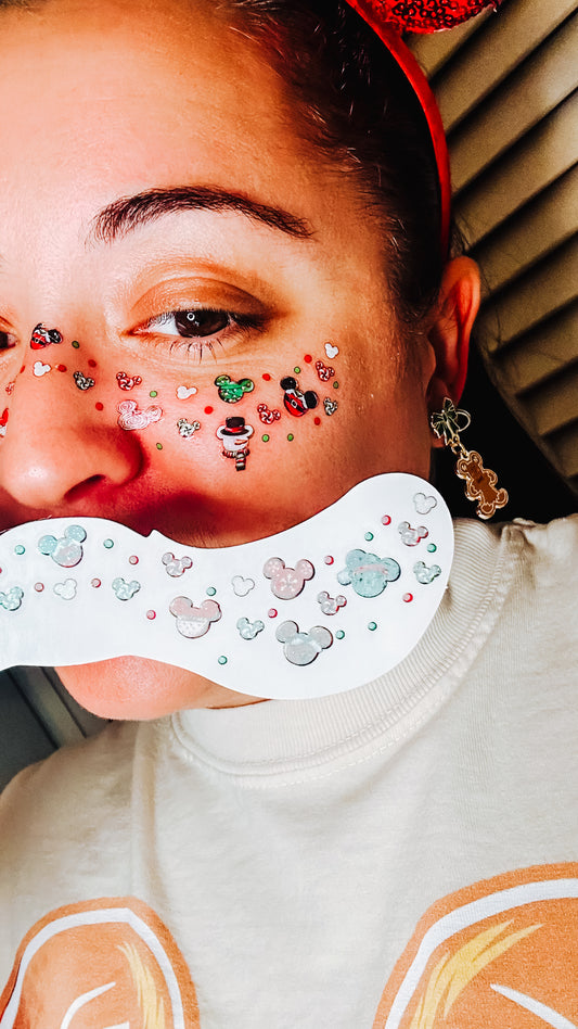 Very Merry Cookies Face Freckle Temporary Tattoos