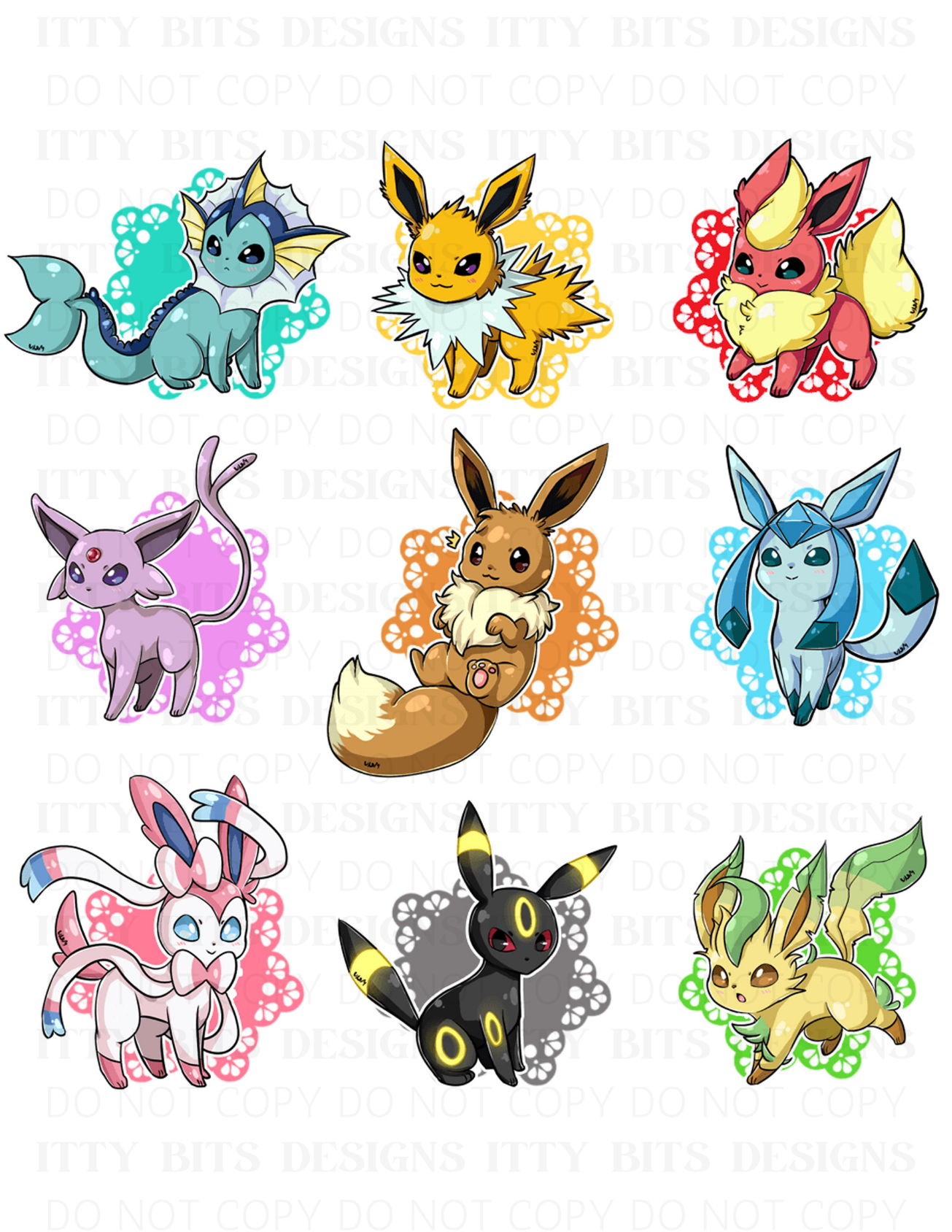 Themed 5 Piece Tattoo Set