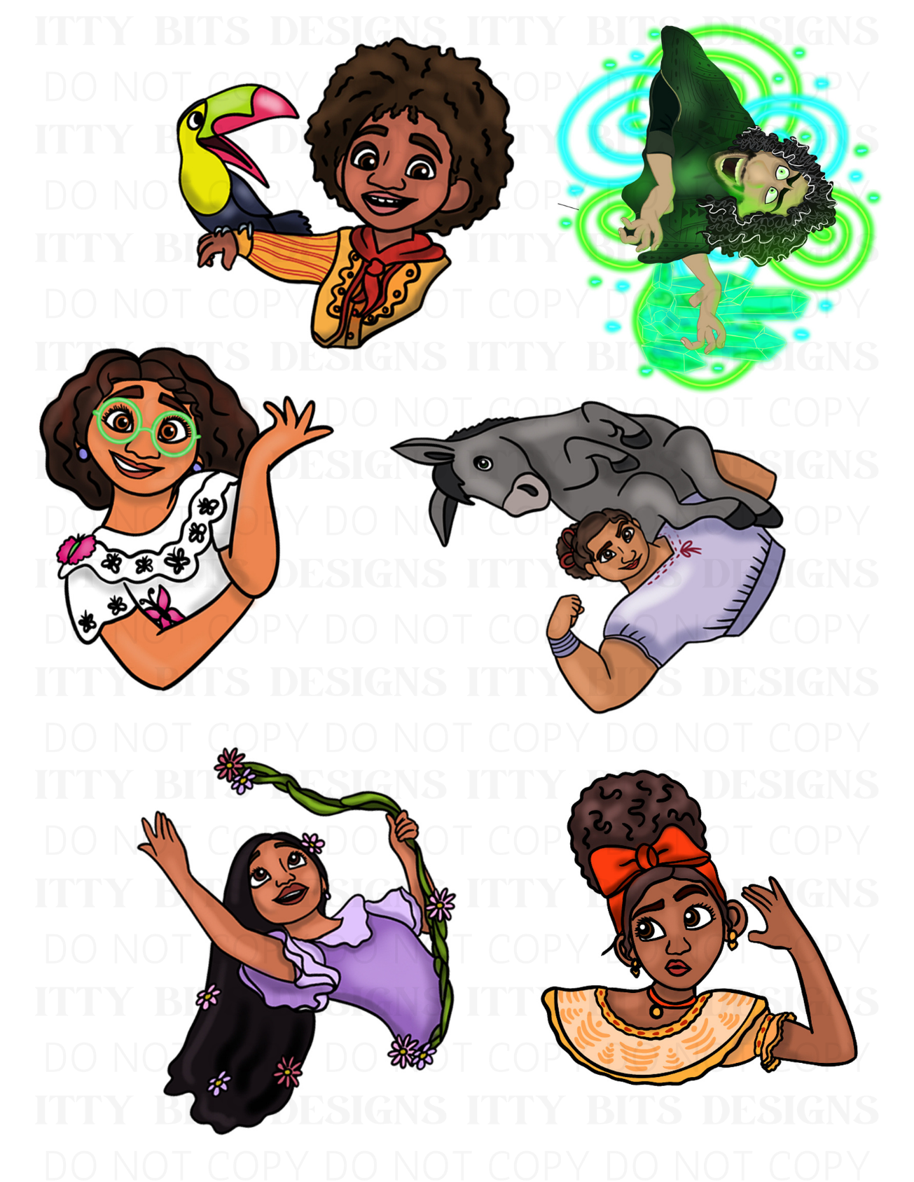 Themed 5 Piece Tattoo Set