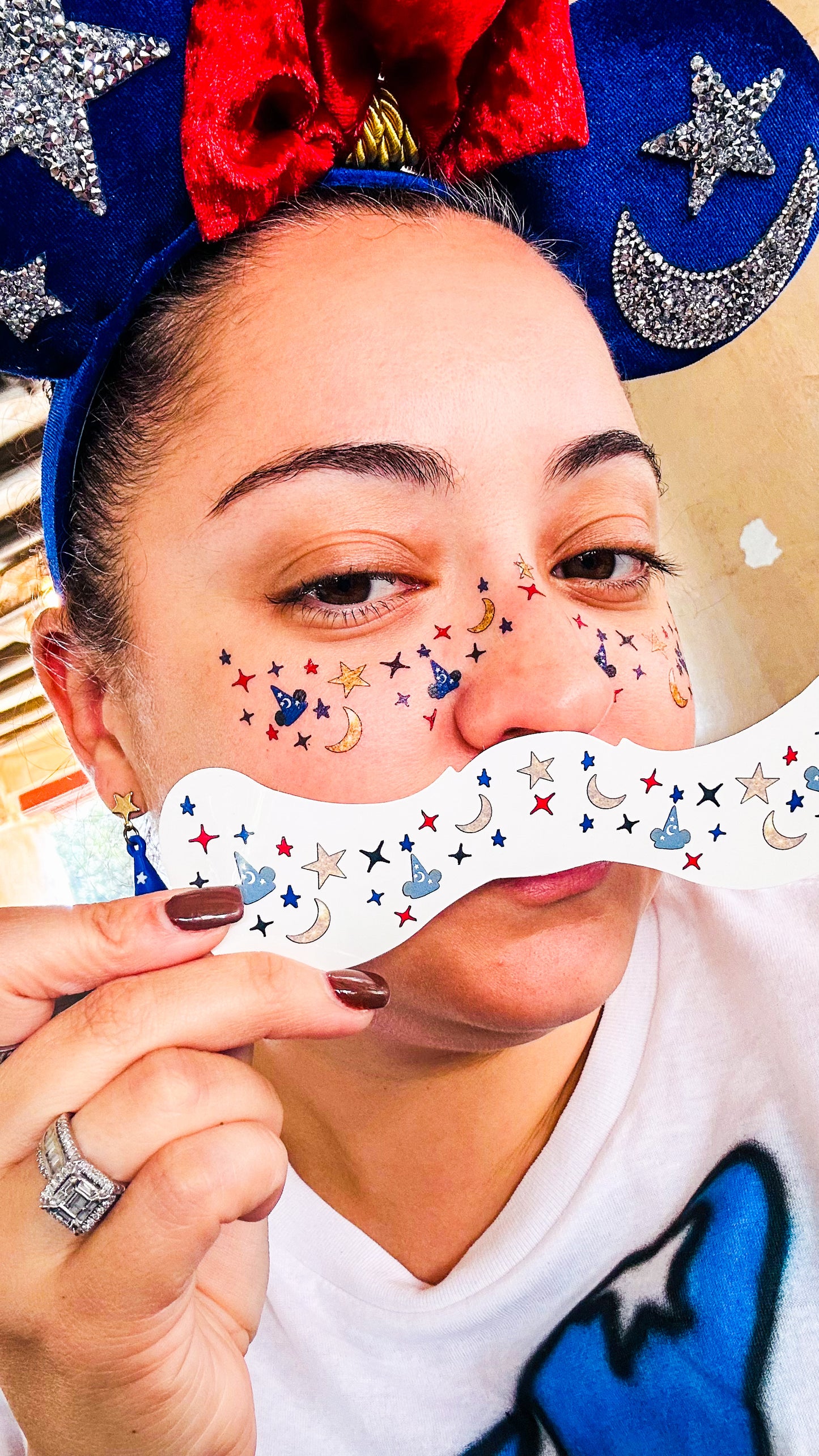 Sorcerer Mouse Face Freckle Temporary Tattoos - Itty Bits Designs