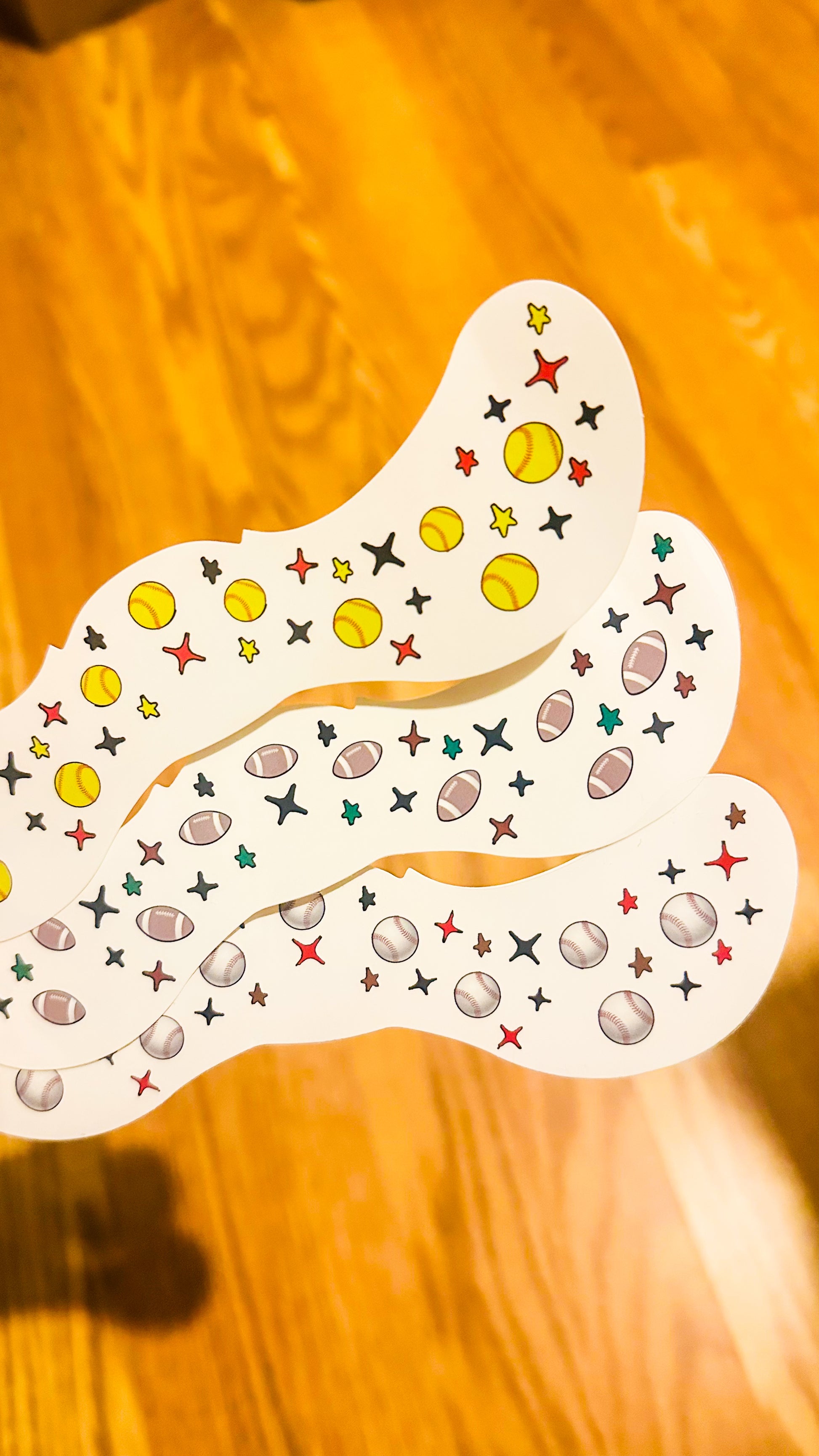 Football Face Freckle Temporary Tattoos - Itty Bits Designs