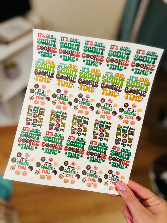 30 pc Cookie Season Tattoo Sheet