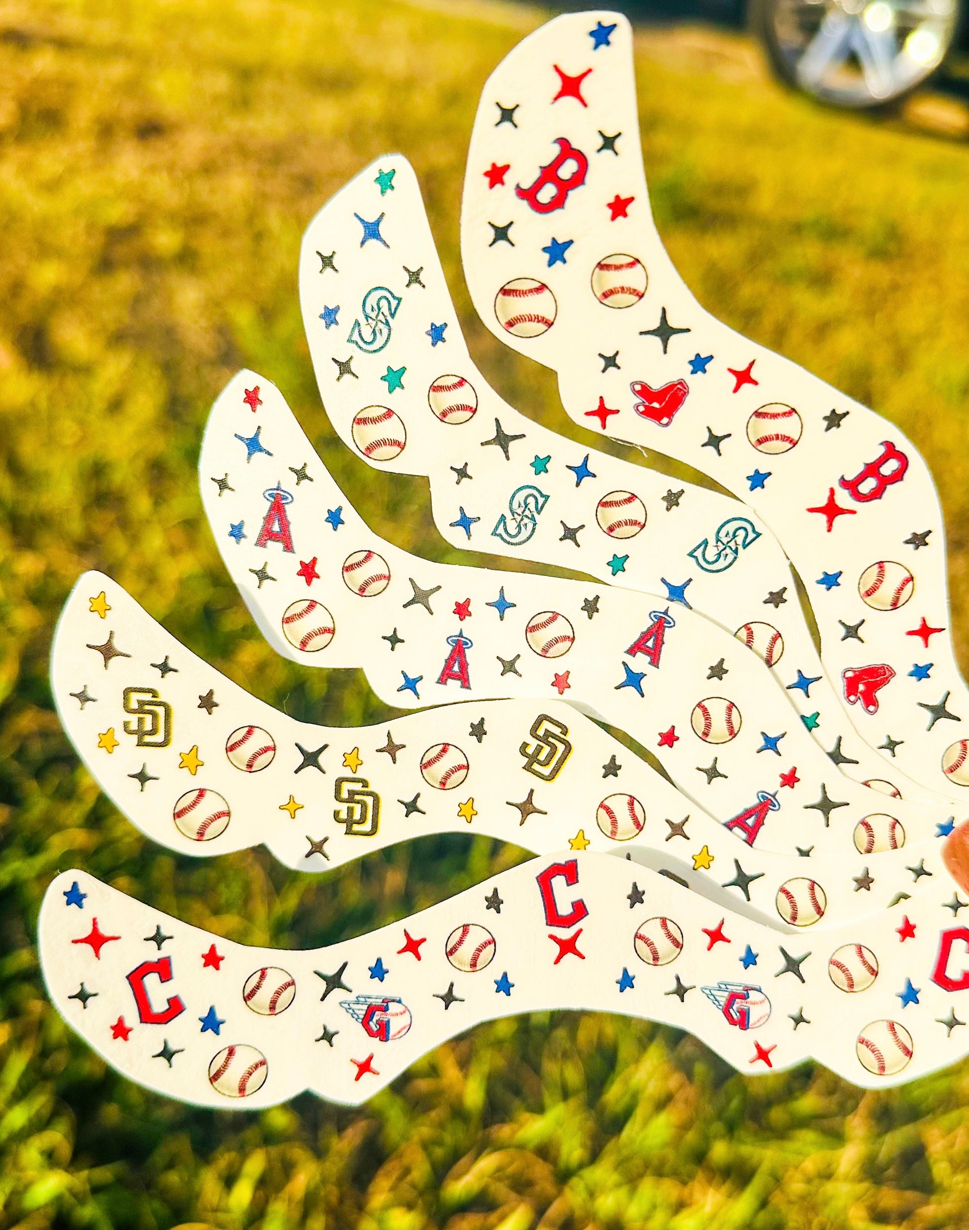 Pick your Team Ballpark Game Day Freckle Temporary Tattoos - Itty Bits Designs