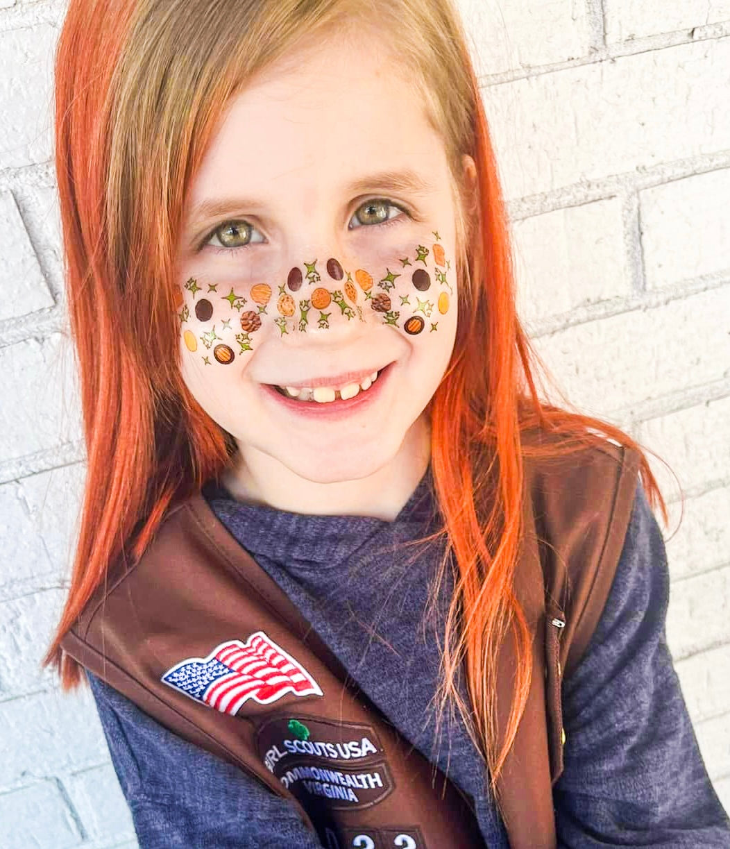 Cookie Dealer Face Freckle Temporary Tattoos