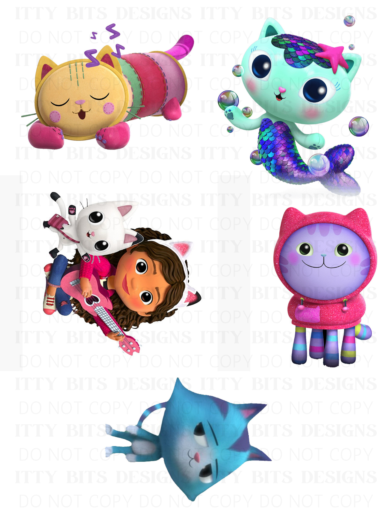 Themed 5 Piece Tattoo Set