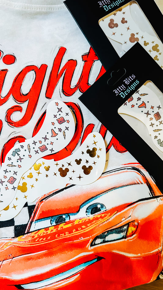 KaChow! Racecar Face Freckle Temporary Tattoos - Itty Bits Designs