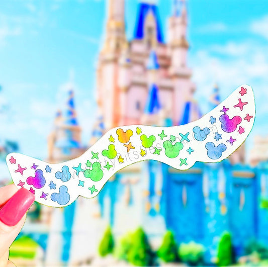 Rainbow Magical Mouse Face Freckle Temporary Tattoos
