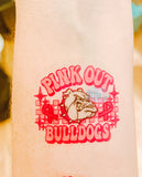 Mascot Pink Out Tattoos - Sheet of 35