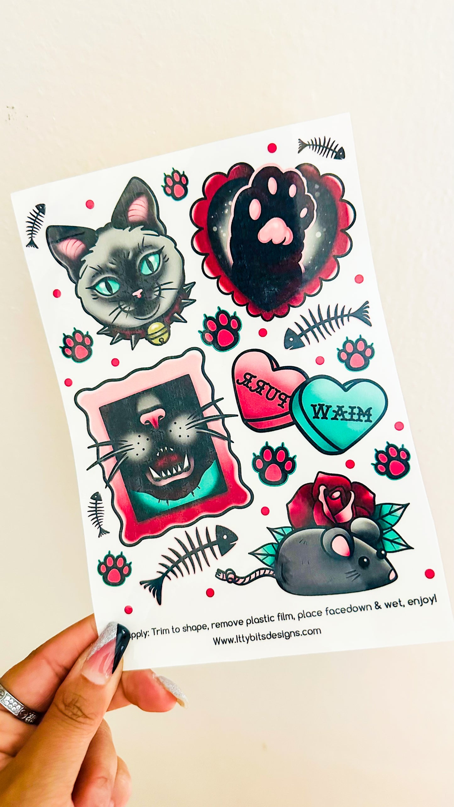Spicy Kitty Tattoo Set