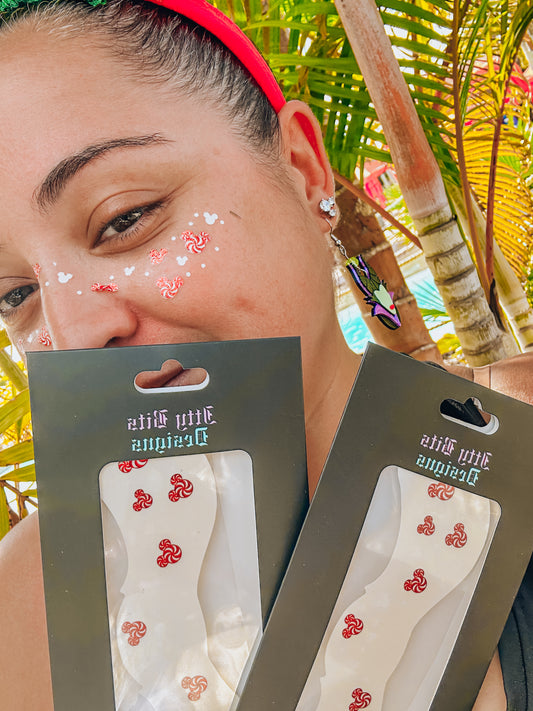 Peppermint Mouse Metallic Face Freckle Temporary Tattoos