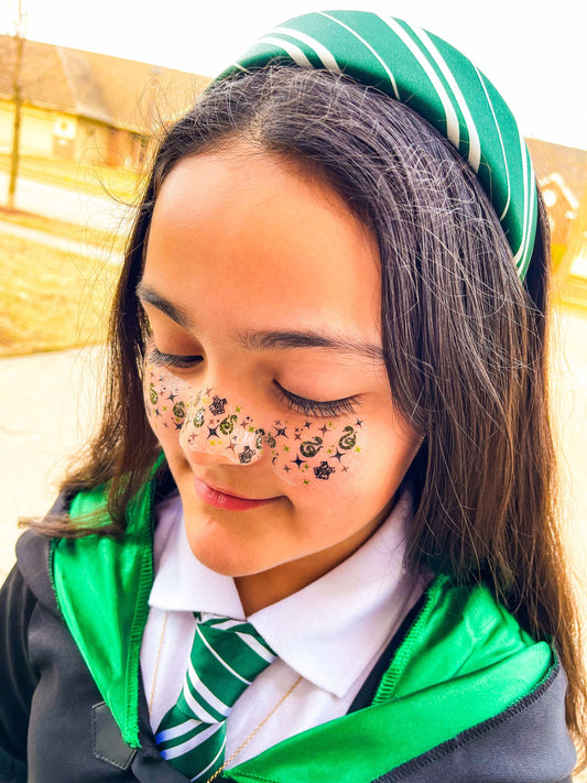 Green Potter House Face Freckle Temporary Tattoos