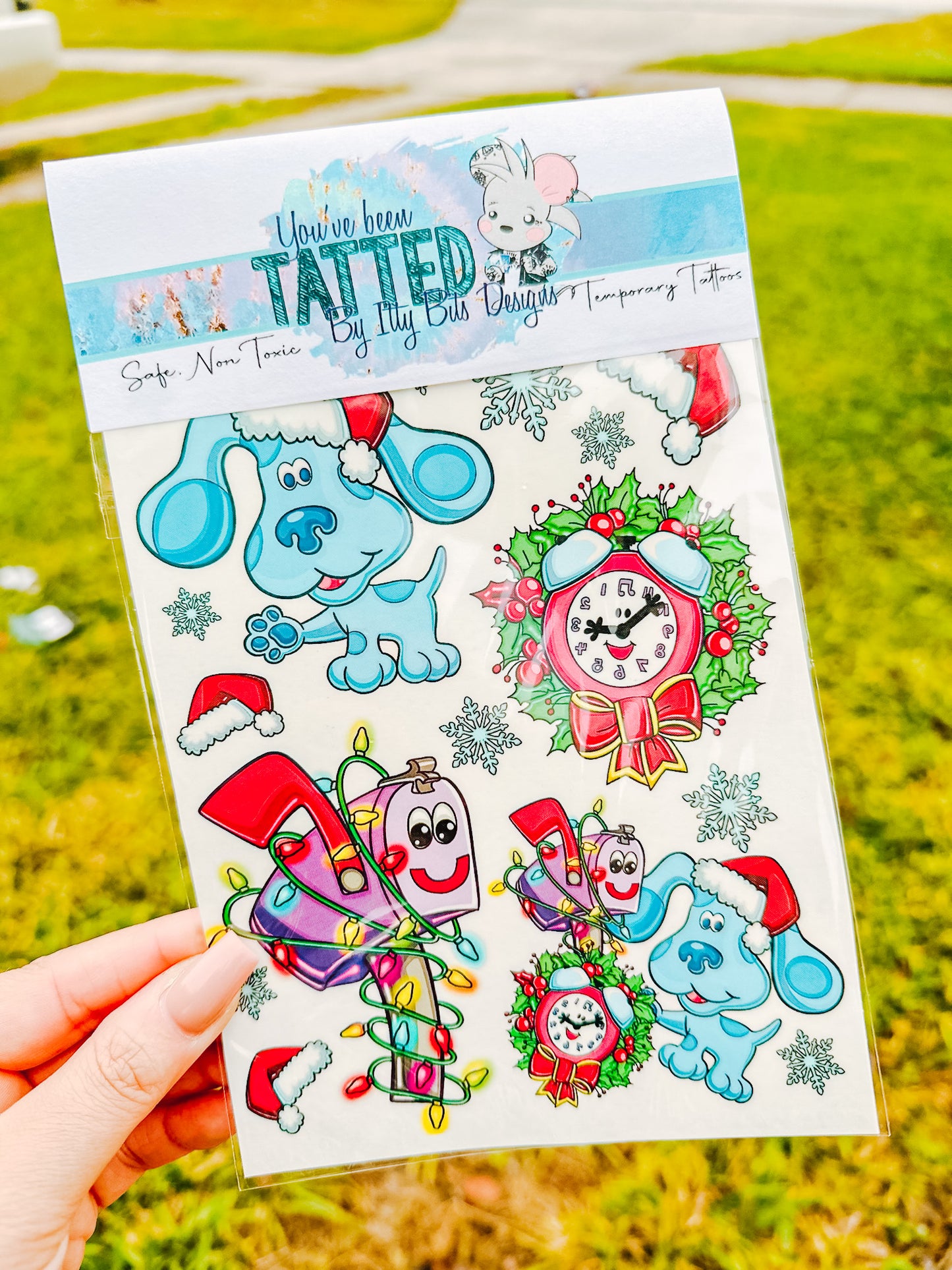 Blue & Friends Christmas Tattoo Pack