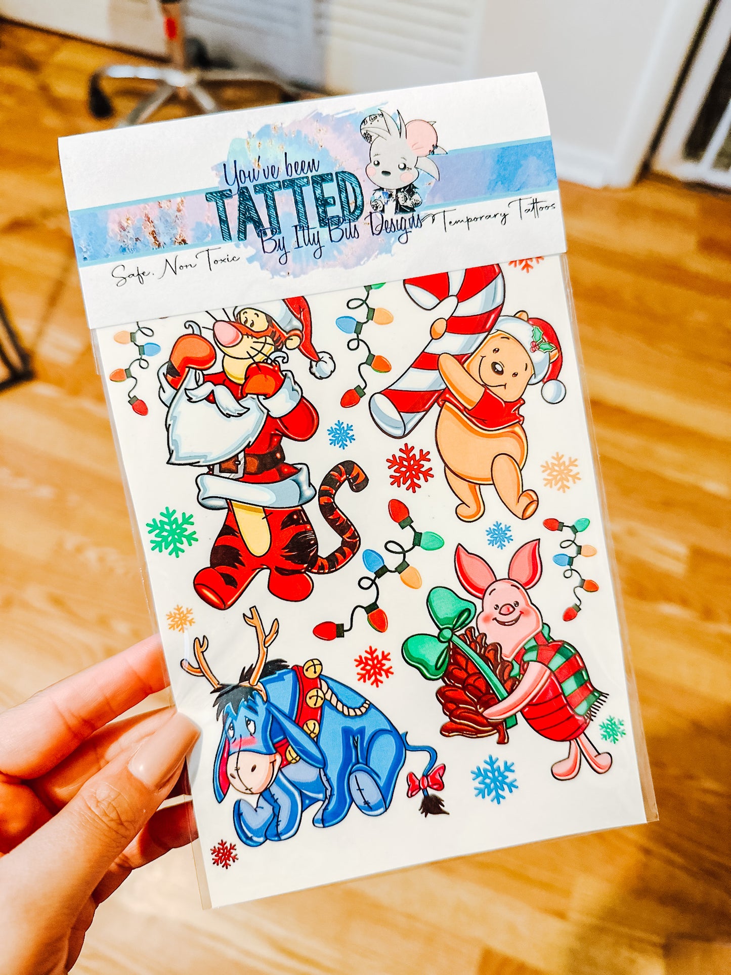 Pooh & Friends Christmas Tattoo Pack