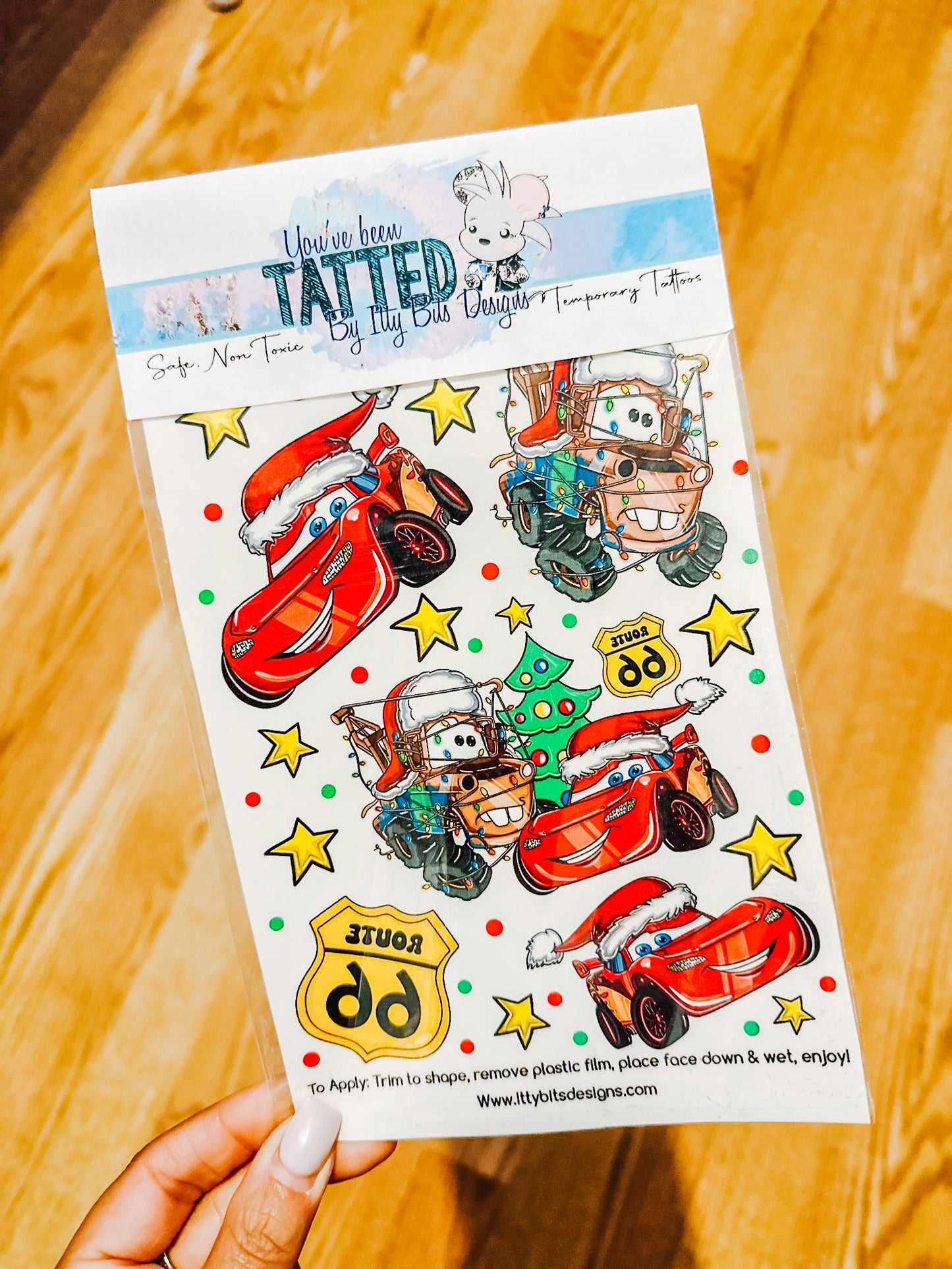 Cars Christmas Tattoo Pack