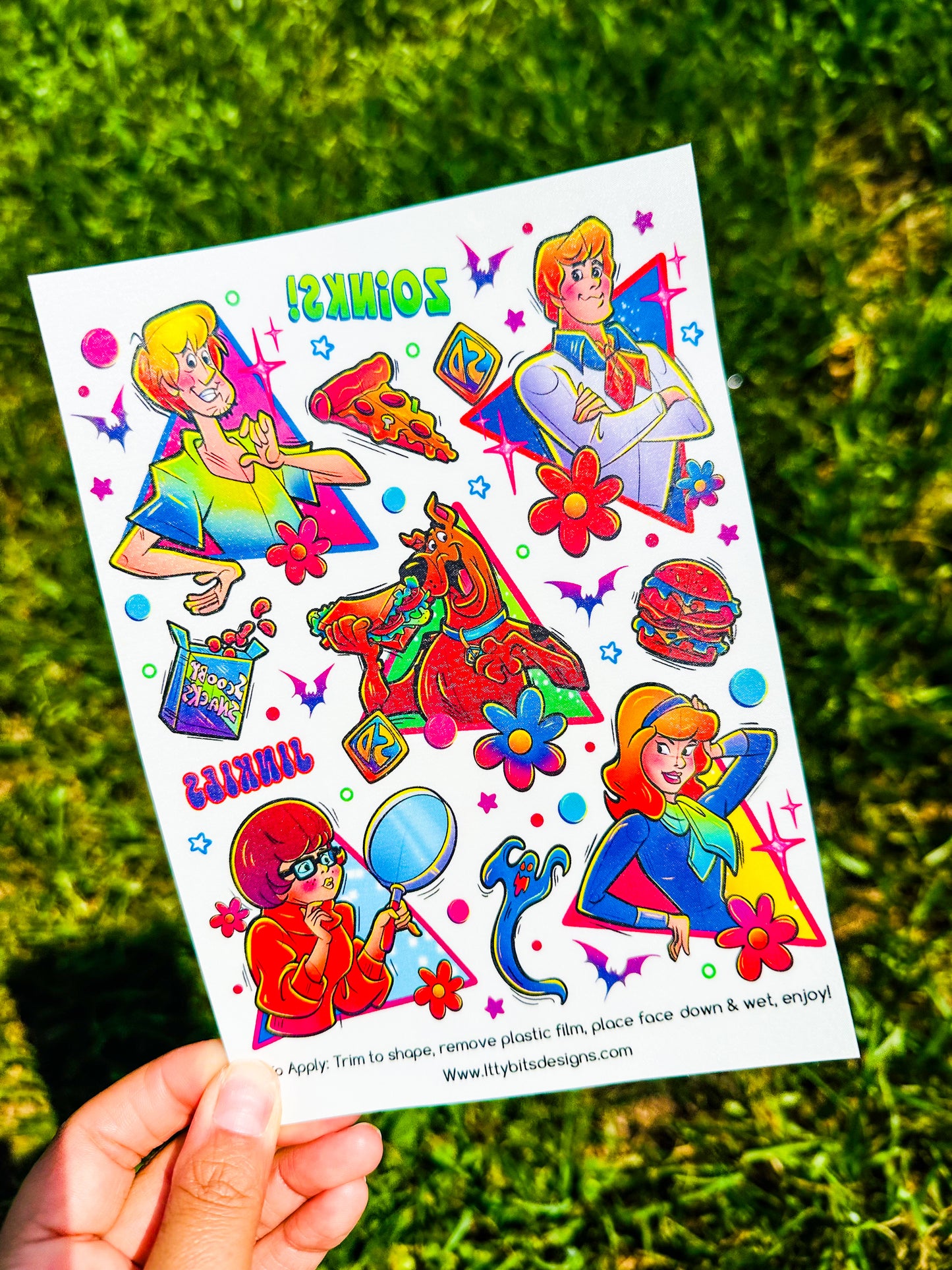 Mystery Machine Summer Fun Tattoo Pack