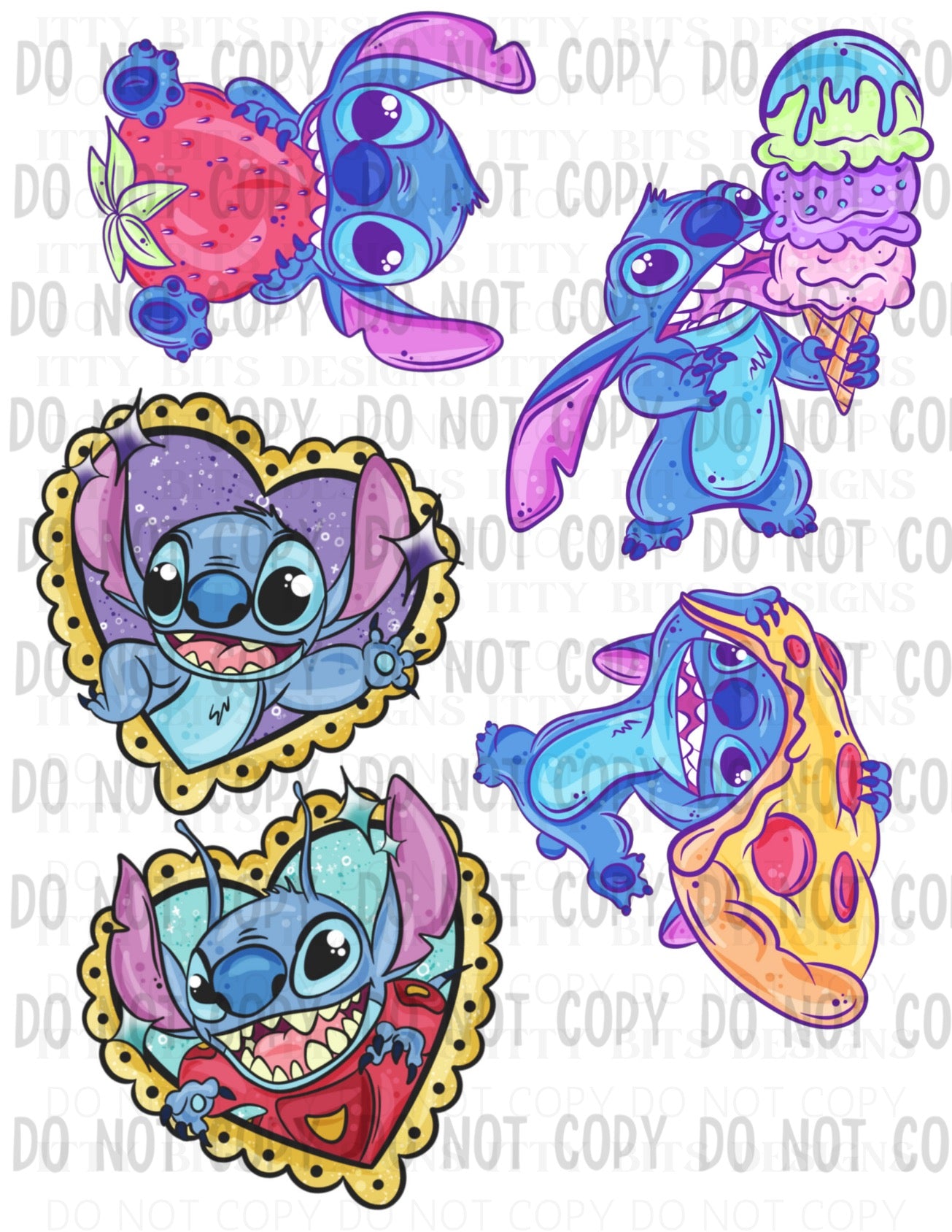 Themed 5 Piece Tattoo Set