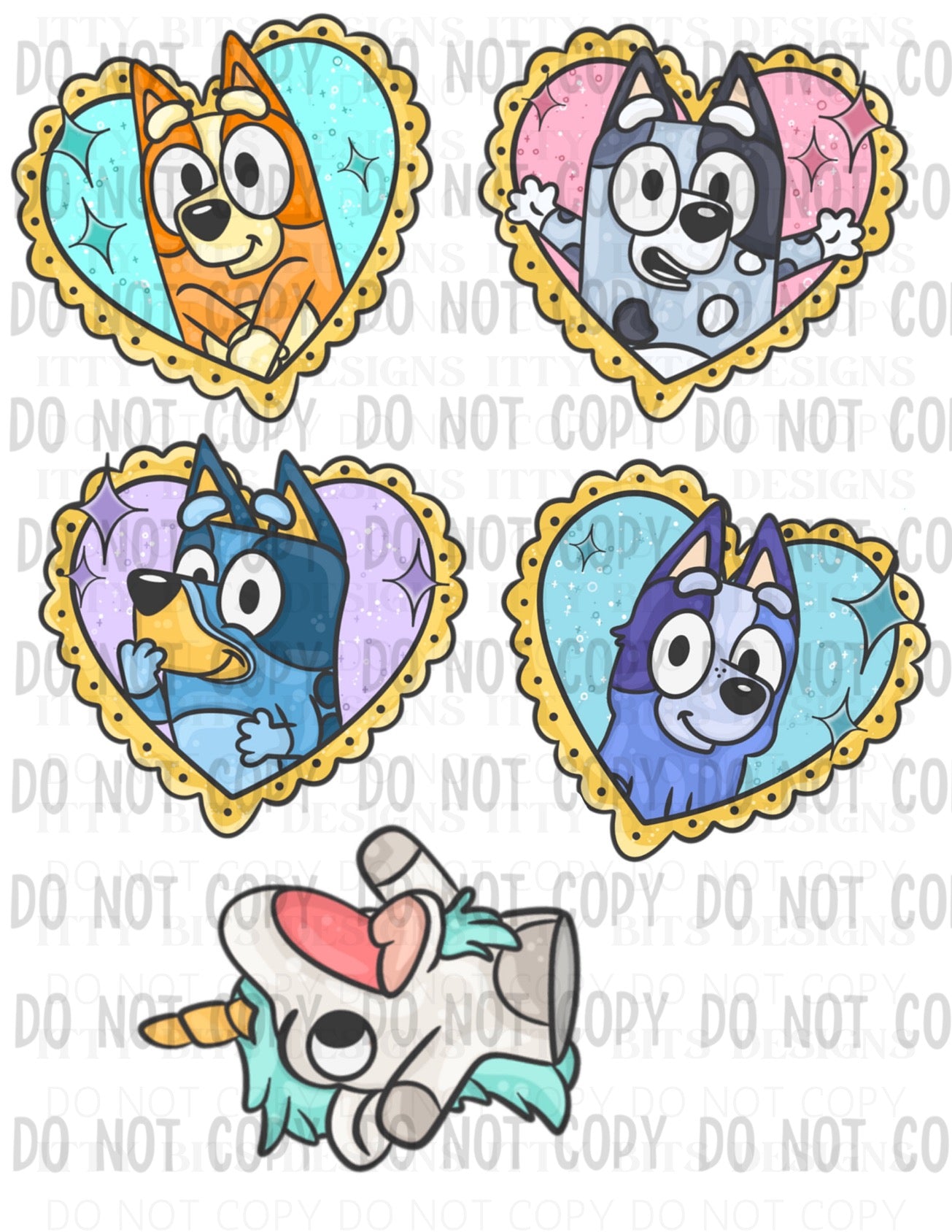 Themed 5 Piece Tattoo Set