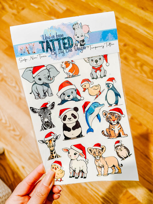 Christmas Animals Tattoo Pack