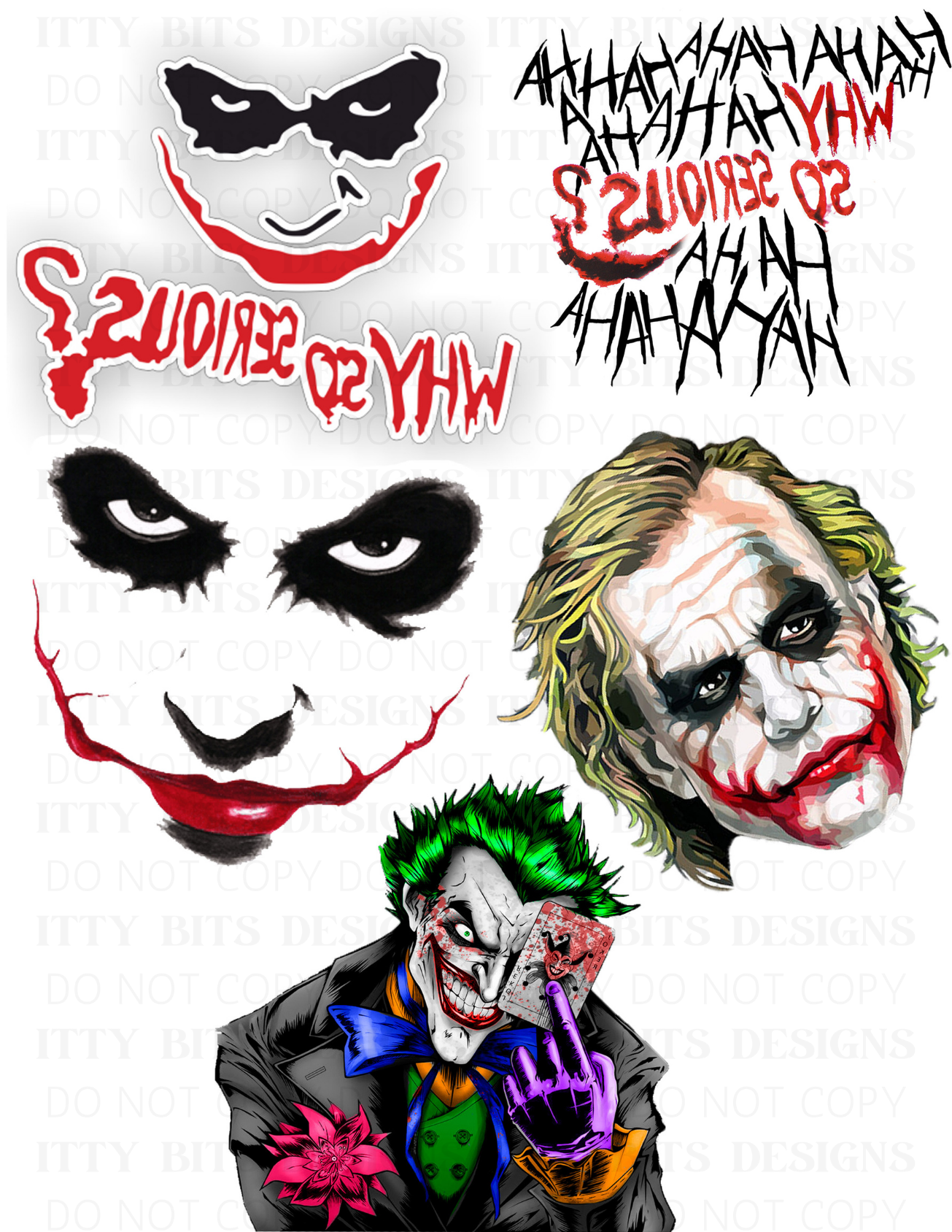 Themed 5 Piece Tattoo Set