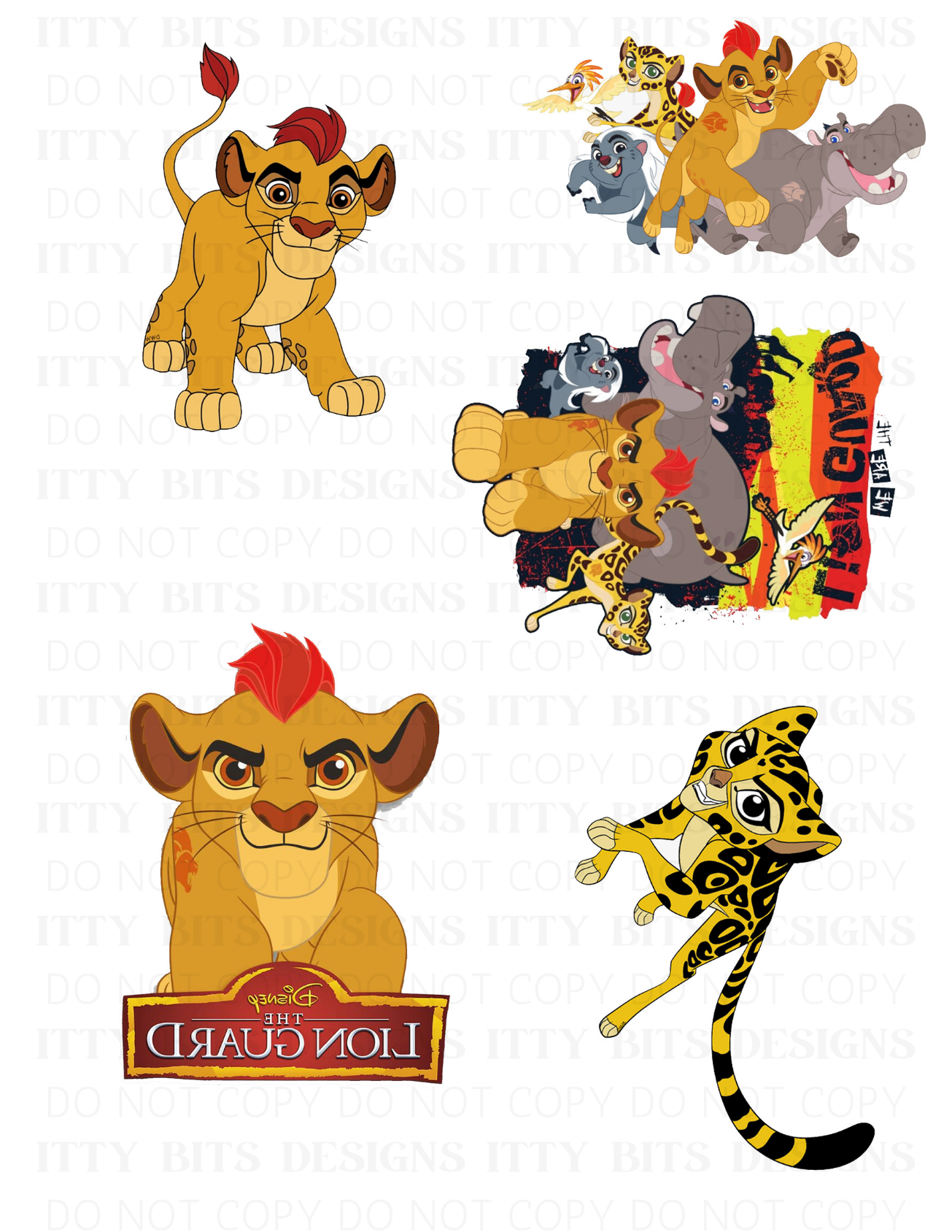 Themed 5 Piece Tattoo Set