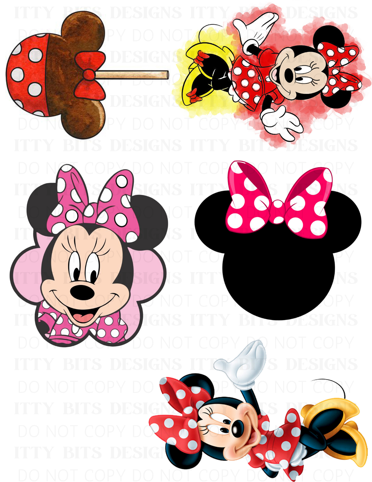 Themed 5 Piece Tattoo Set