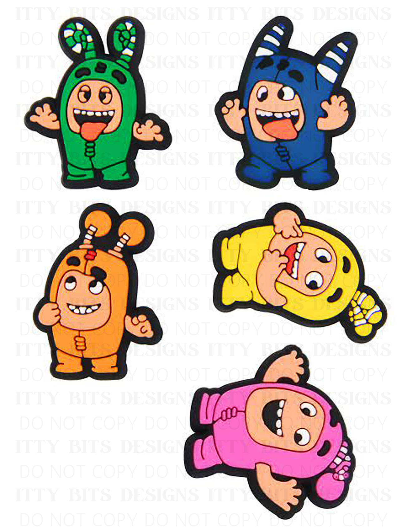 Themed 5 Piece Tattoo Set