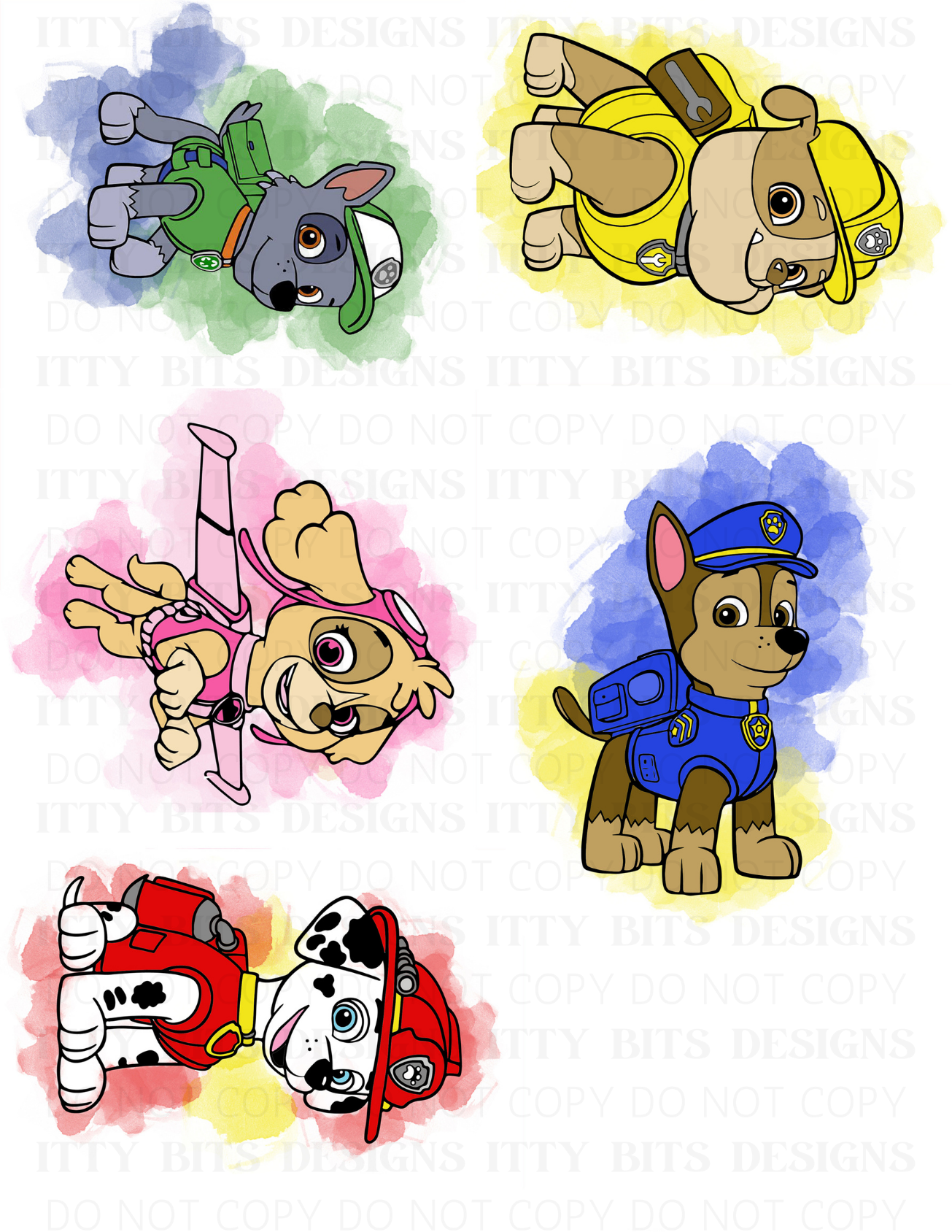 Themed 5 Piece Tattoo Set