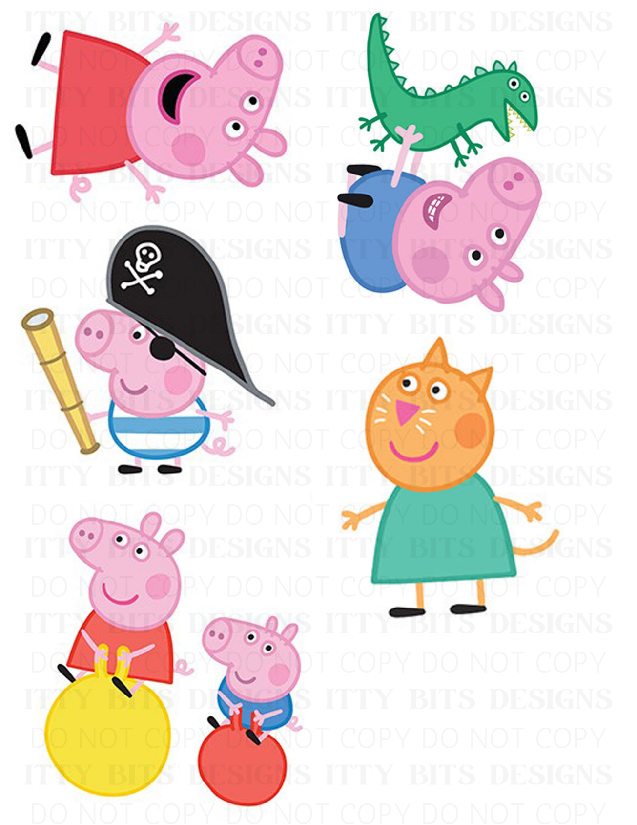 Themed 5 Piece Tattoo Set