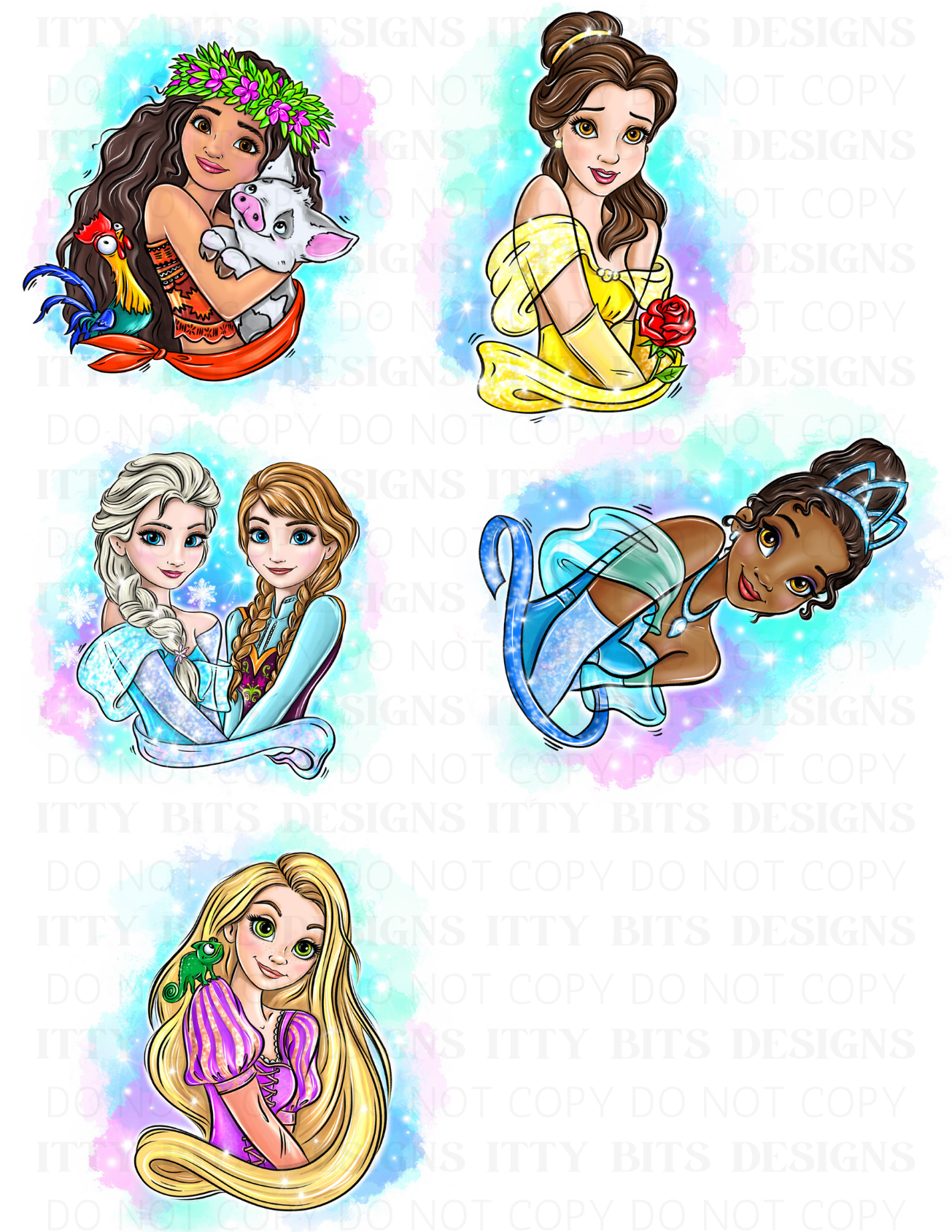 Themed 5 Piece Tattoo Set