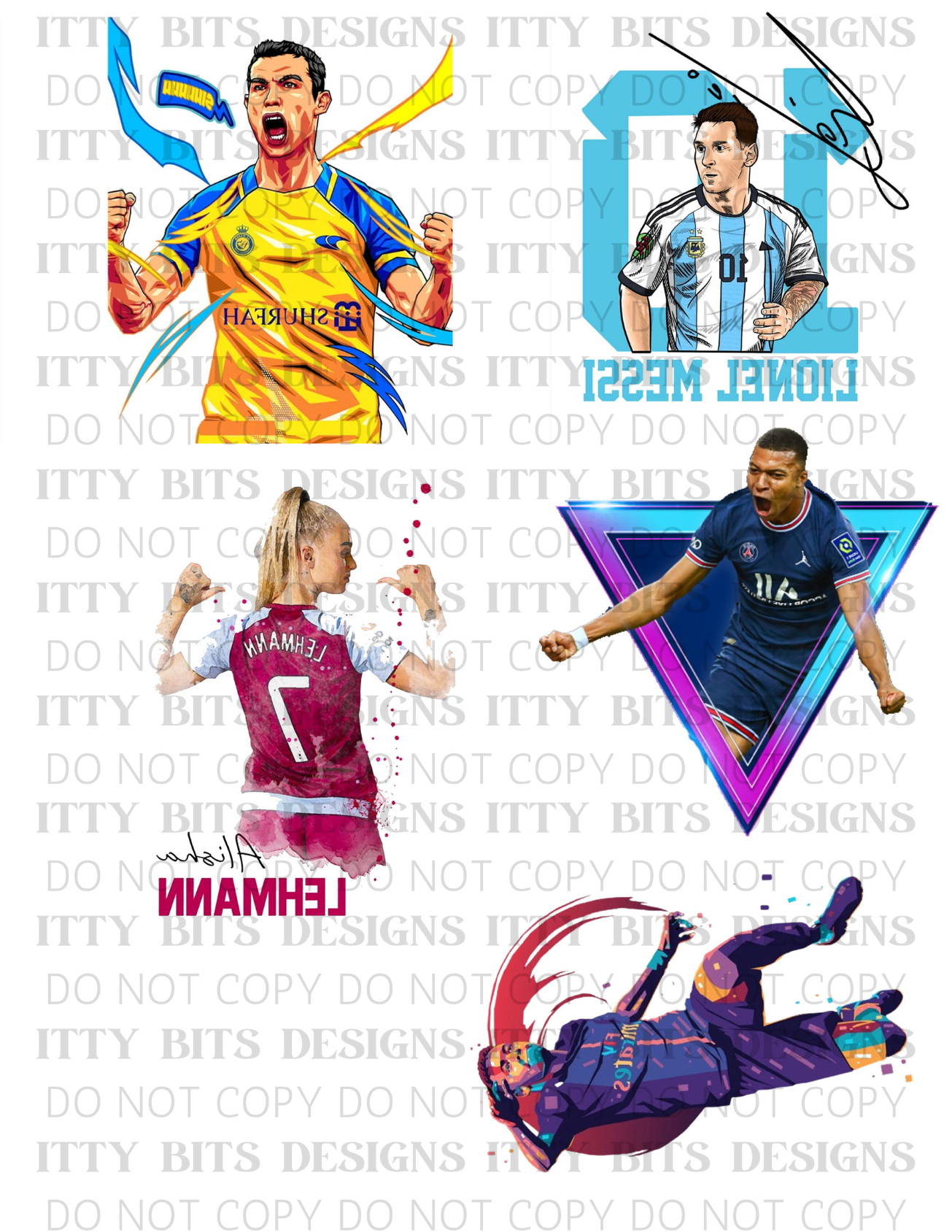 Themed 5 Piece Tattoo Set