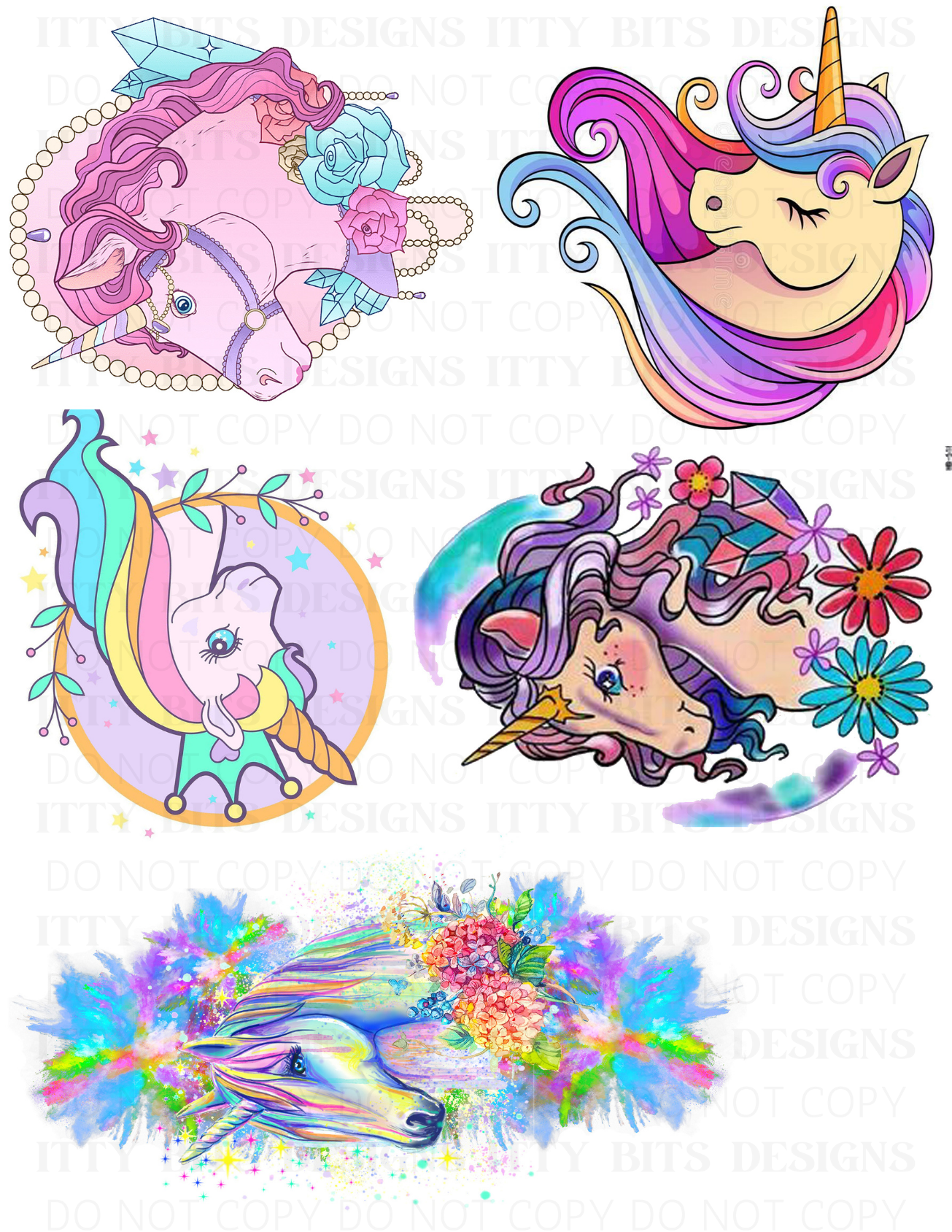 Themed 5 Piece Tattoo Set