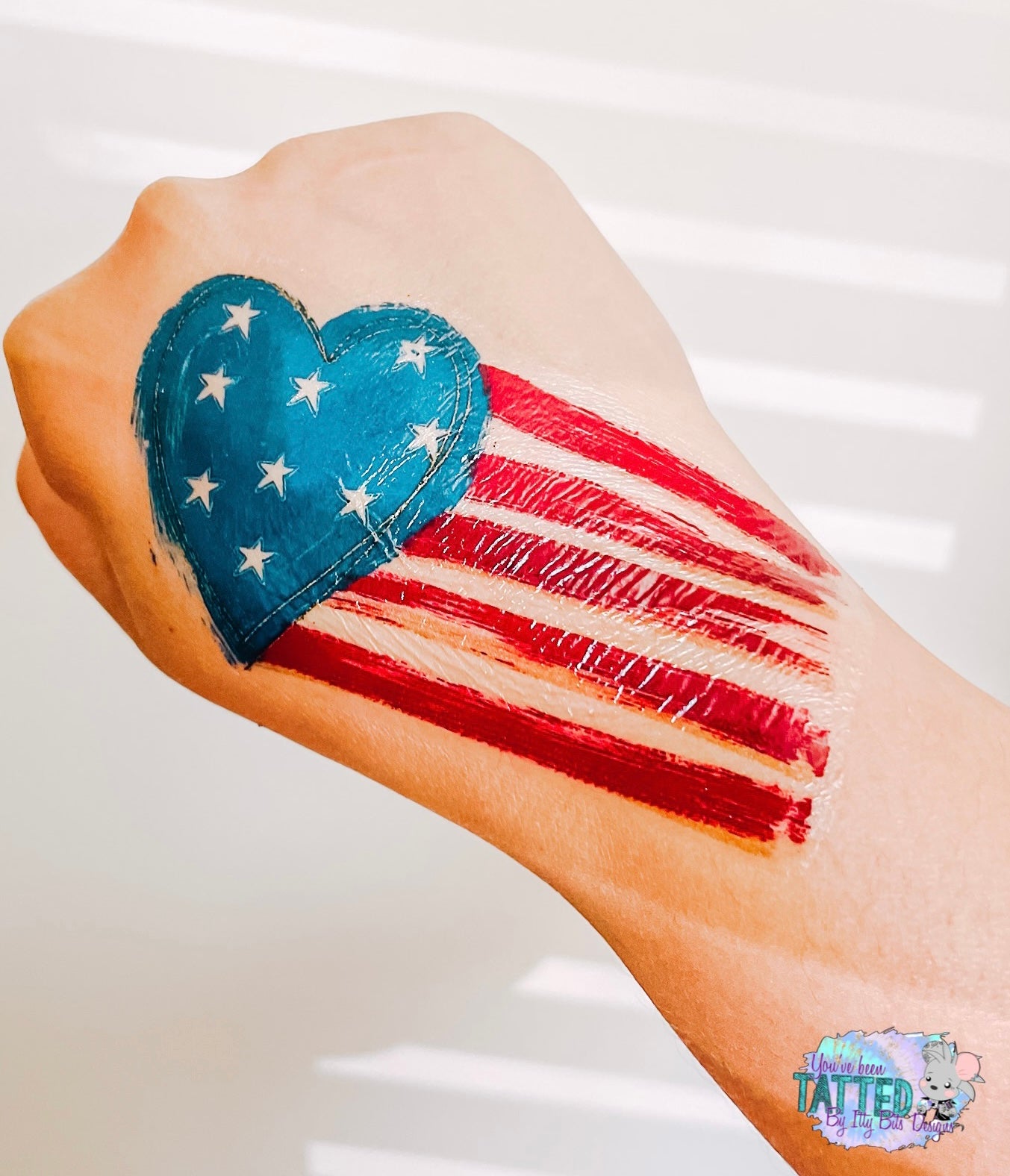 Love The USA Temporary tattoo