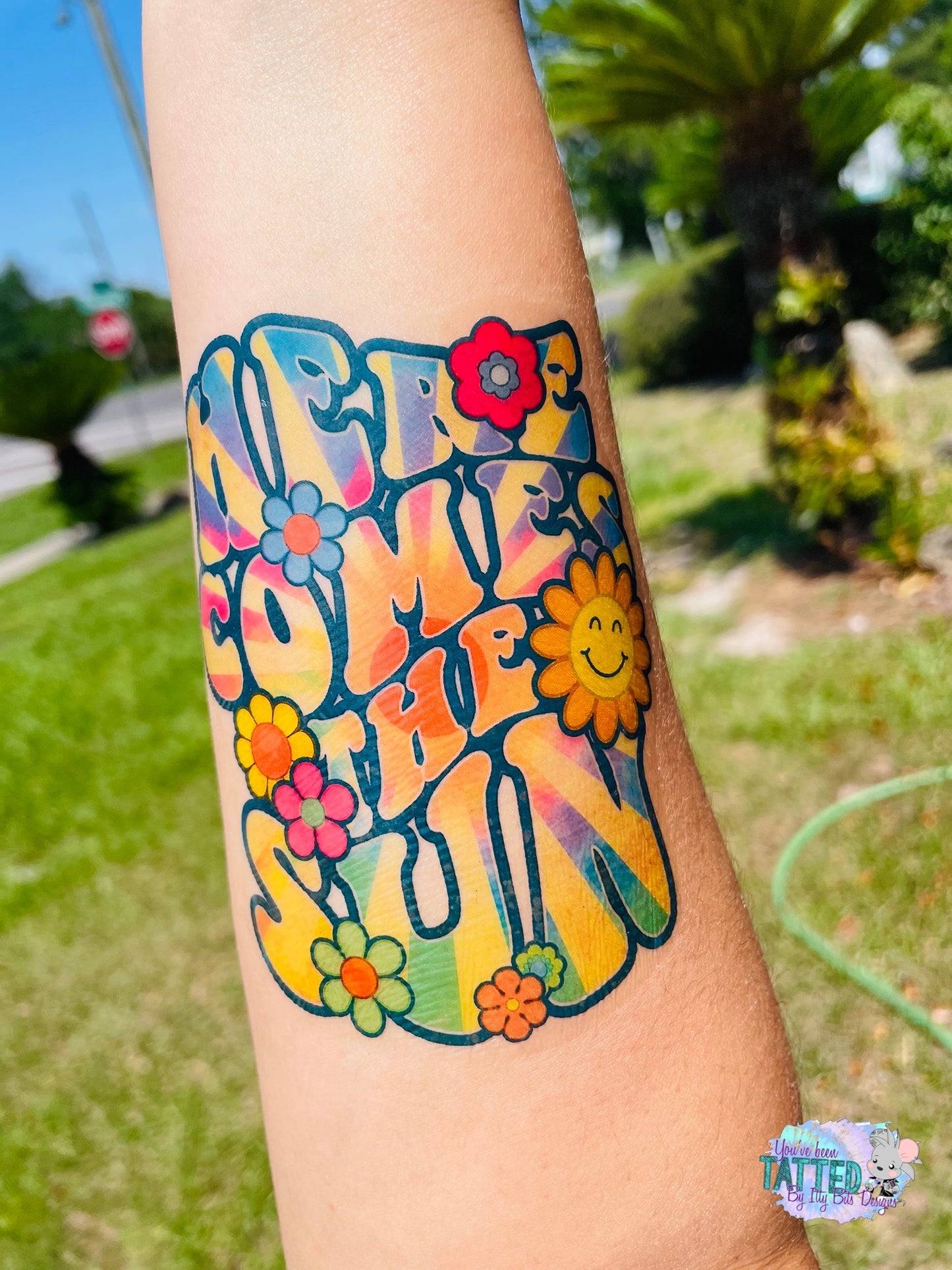 Here Comes The Sun Half Sleeve tattoo